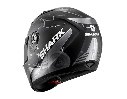 Shark Ridill Mecca Matte Black/Anthracite/Silver Helmet SIZE S CO: 32373