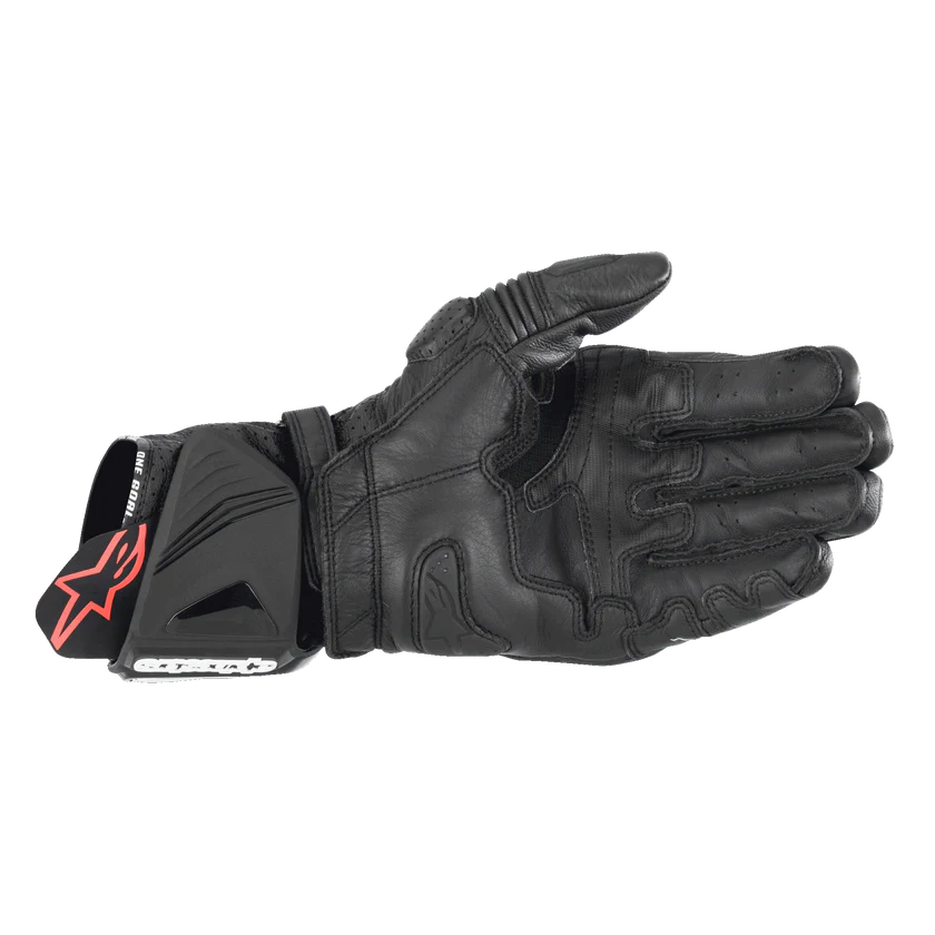 ALPINESTARS BOOSTER LEATHER GLOVES BLACK/RED XL CO:667