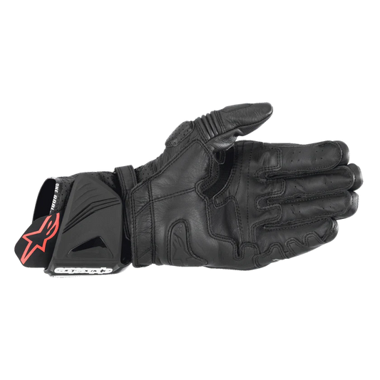 ALPINESTARS BOOSTER LEATHER GLOVES BLACK/RED XL CO:667