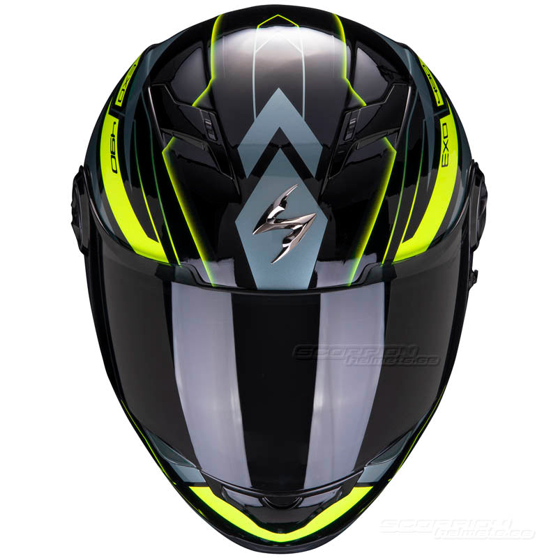 SCORPION EXO-490 MC HELMET (NOVA) BLACK, NEON YELLOW (S (56 CM)) CO: 454764