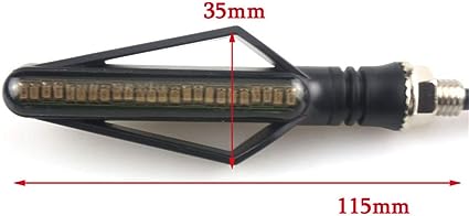 Turn Signal Light LED Taillight Flexible Lamp Flasher Blinker Motorbike co: 31354