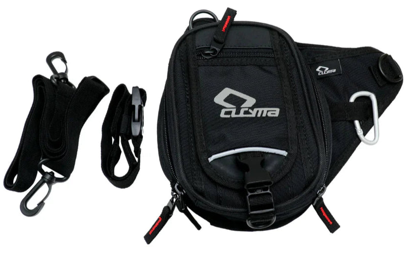 CUCYMA Waterproof Double Zipper Outdoor Cycling Leg Bag Black - EB11229595 CO: 2510204