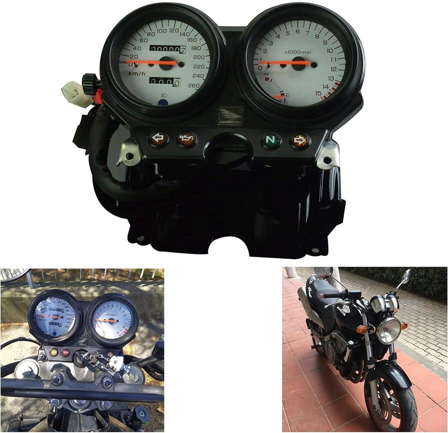 Motorcycle Speedometer Gauges Tachometer Odometer Speedo Meter For CB-600 CB600 Hornet 600  2002 USED CO : 31631
