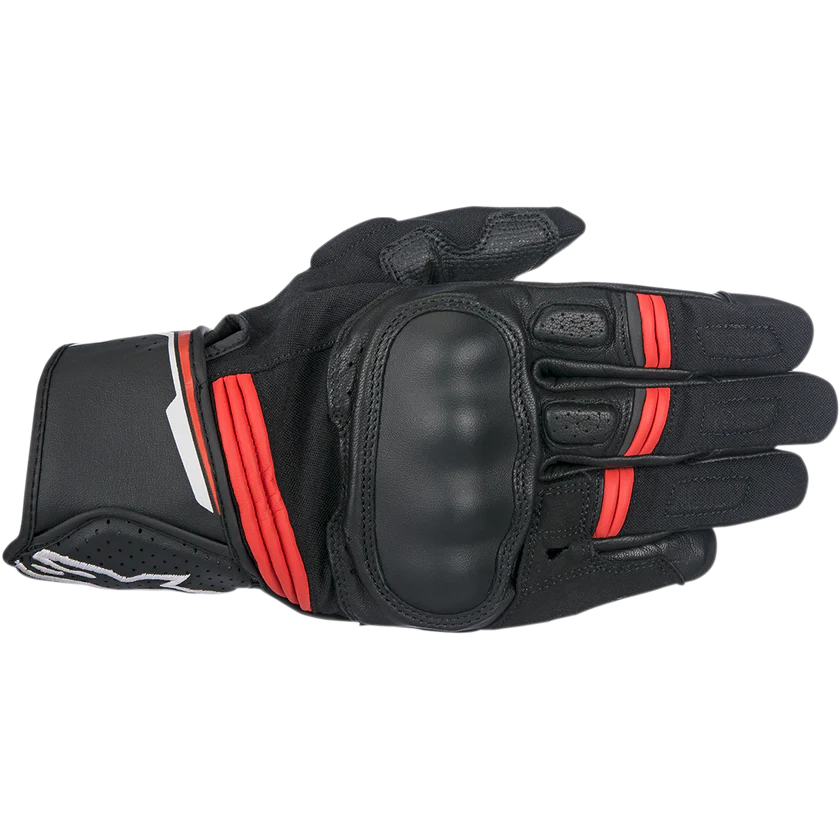 ALPINESTARS BOOSTER LEATHER GLOVES BLACK/RED XL CO:667