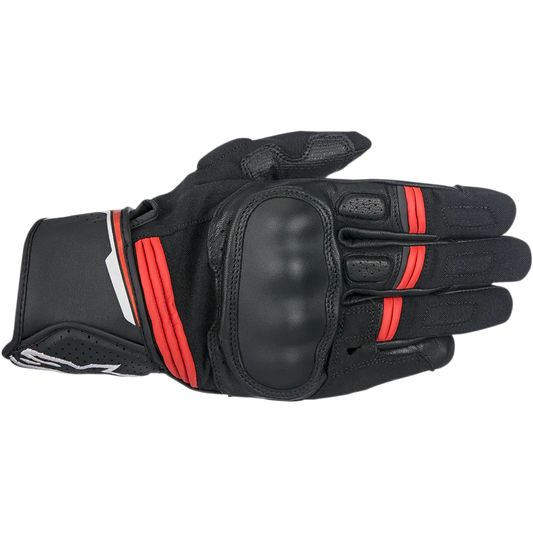 ALPINESTARS BOOSTER LEATHER GLOVES BLACK/RED XL CO:667