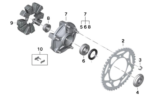 Sprocket Hub - BMW-Motorrad (33817106017) Co: 378