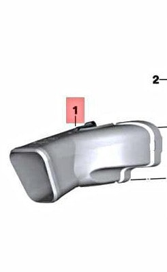 Front Air Duct - BMW-Motorrad (13718567805) BMW S1000RR 2018-2023 Co: 341