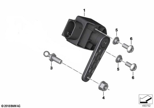 Swing Arm Level Sensor - BMW-Motorrad (37146895466) Co: 346