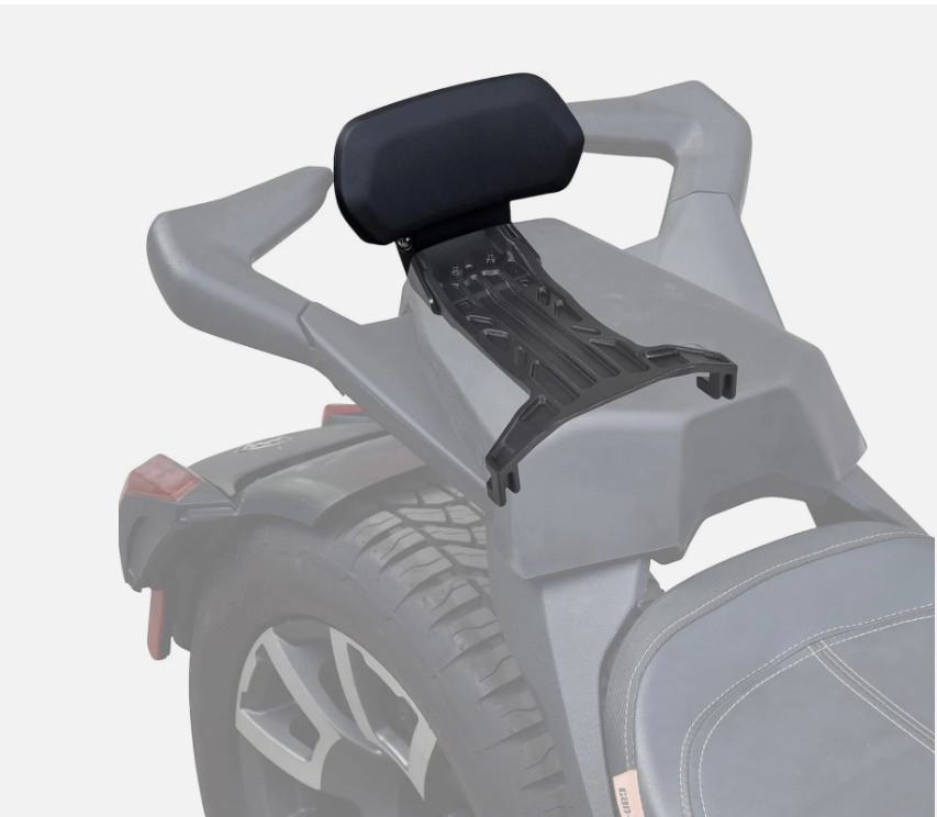 Rear Passenger Seat &  Footpeg Pegs For Ryker, Heavy Duty Grap Handles Soft Seat Pad For Can-Am Ryker, Ryker 600 | 900, Sport, co : 456282
