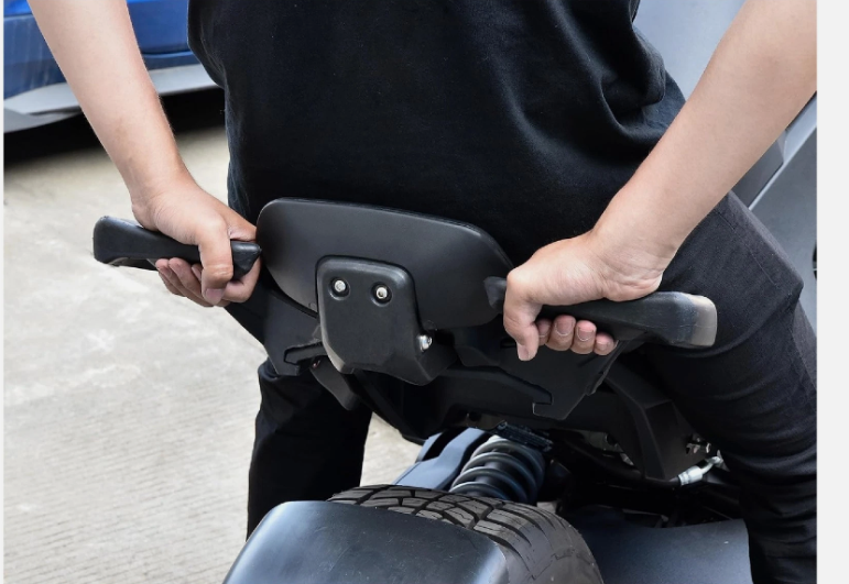 Rear Passenger Seat &  Footpeg Pegs For Ryker, Heavy Duty Grap Handles Soft Seat Pad For Can-Am Ryker, Ryker 600 | 900, Sport, co : 456282