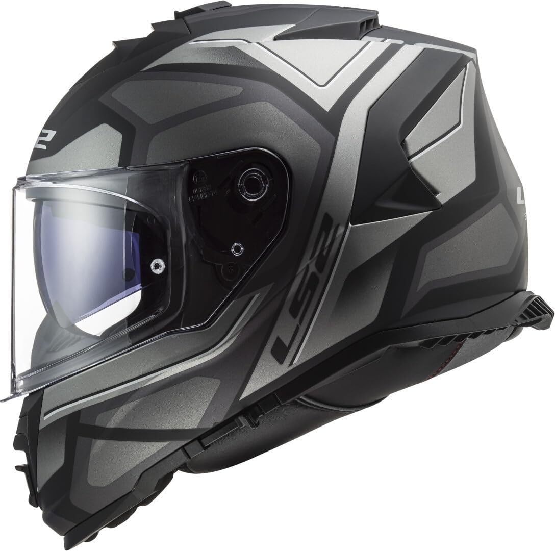 LS2 helmet FF800 STORM 2 - FASTER MATT TITANIUM CO:2510241