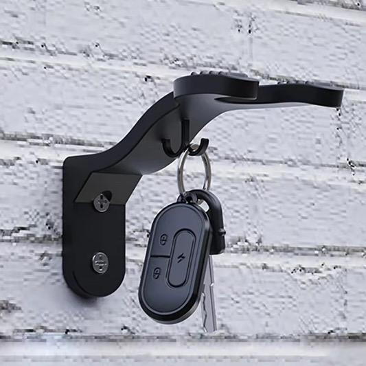 Wall-Mounted Motorcycle Helmet Holder with Key Hooks CO:456013