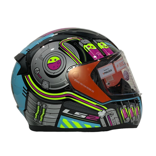 LS2 FF353 NEO Blue Purple HELMET :CO 31609