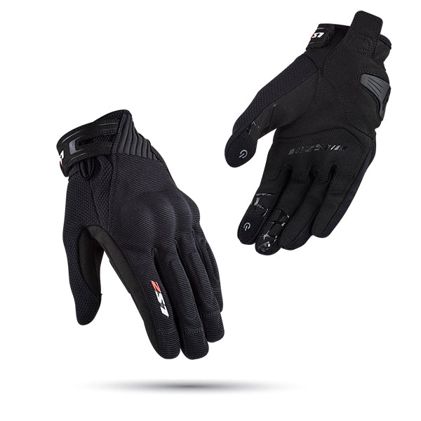 LS2 DART 2 MAN GLOVES BLACK