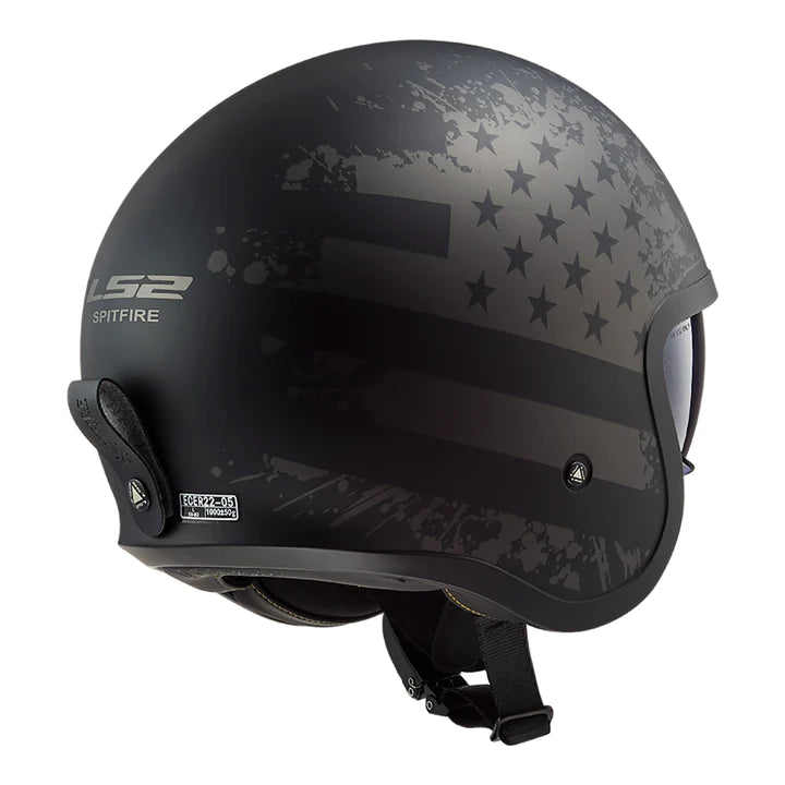 LS2 FF599 BOB SPITFIRE BLACK TITANUM (01-07) HELMET CO: 454890