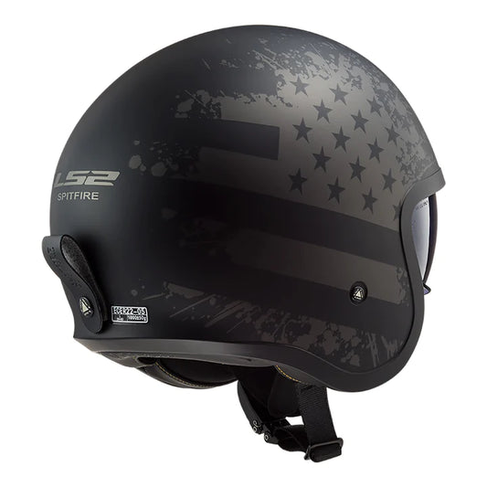 LS2 FF599 BOB SPITFIRE BLACK TITANUM (01-07) HELMET CO: 454890