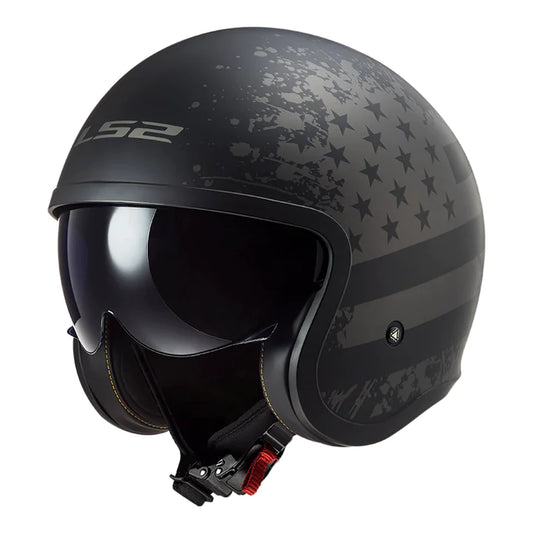 LS2 FF599 BOB SPITFIRE BLACK TITANUM (01-07) HELMET CO: 454890