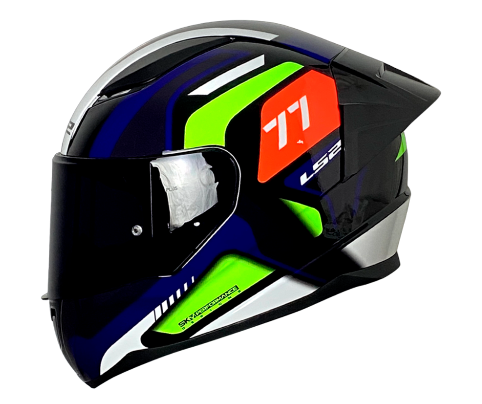 LS2 FF353 HYPER SPEED BLACK NAVY BLUE  (353-137) HELMET :CO 31609