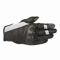 ALPINESTARS MUSTANG V2 LEATHER GLOVES BLACK/WHITE L CO:669