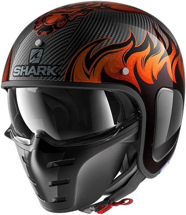 SHARK S DRAK CARBON DAGON JET ORANGE XXL CO:683