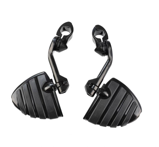 LONG HIGHWAY FOOT PEGS ROUNDED BLACK (VTX)&(SHADOW) CO.456336