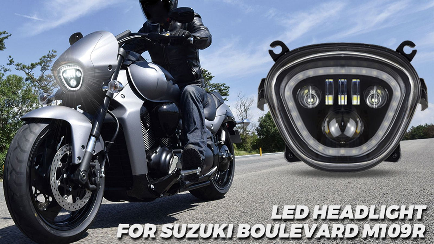 Suzuki boulevard m109r LED Headlight 2006-2026 plug&play code:456137