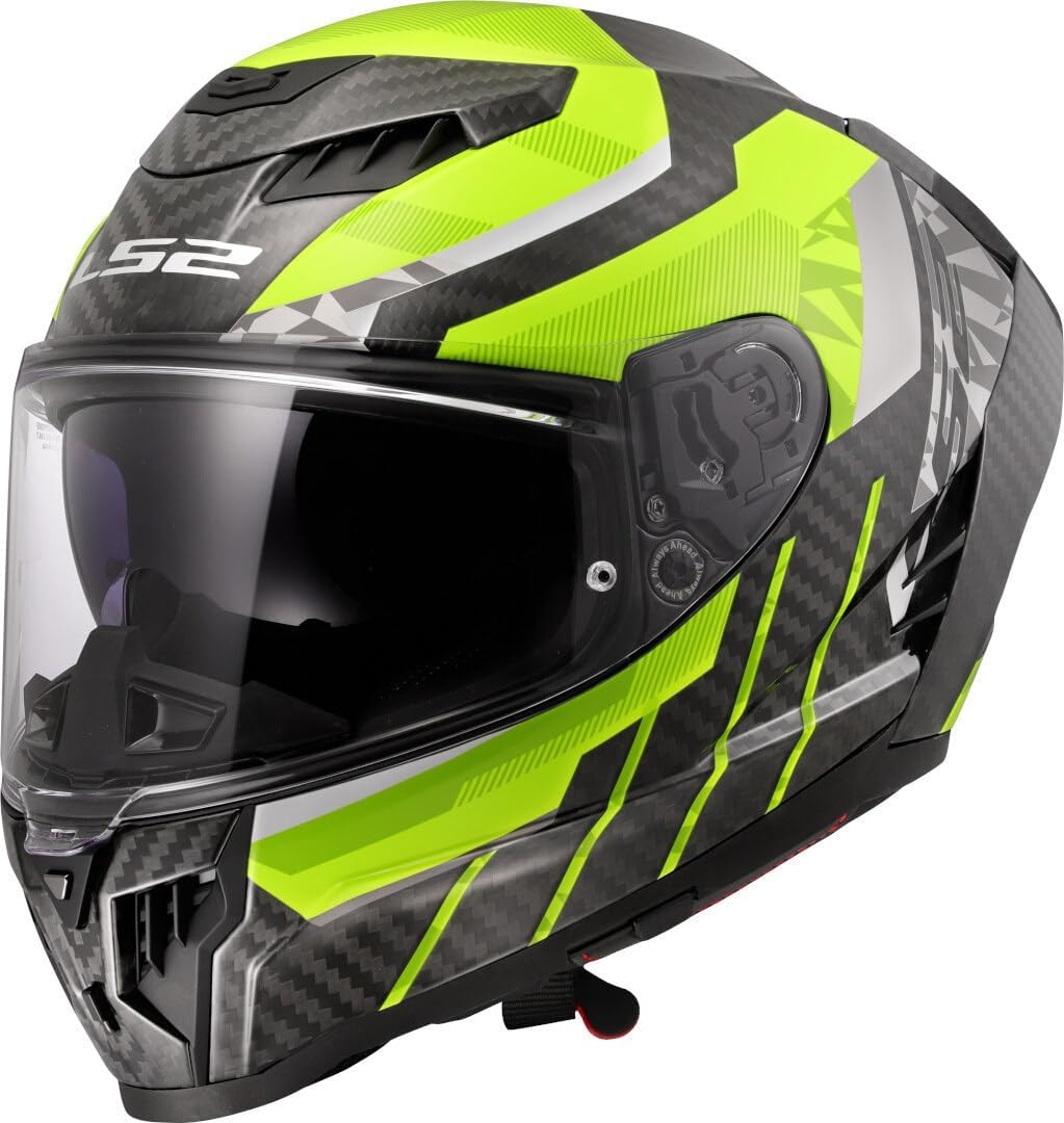 LS2 helmet OFF 807 DRAGON - TRAX H-VIS YELLOW  CO: 2510240