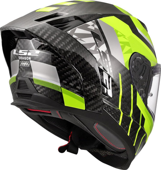 LS2 helmet OFF 807 DRAGON - TRAX H-VIS YELLOW  CO: 2510240