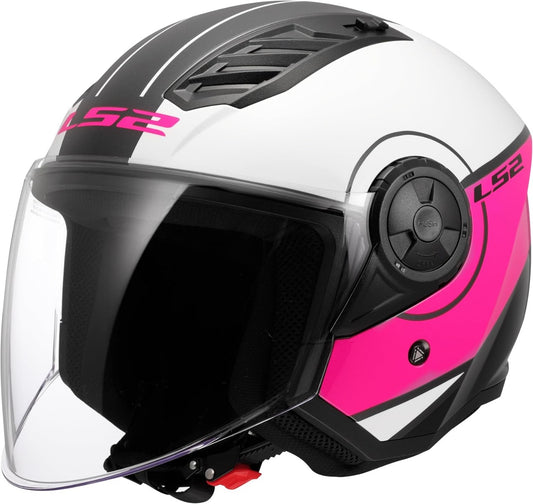 LS2 helmet OF 616 AIRFLOW II - COVER WHITE PINK CO:2510242
