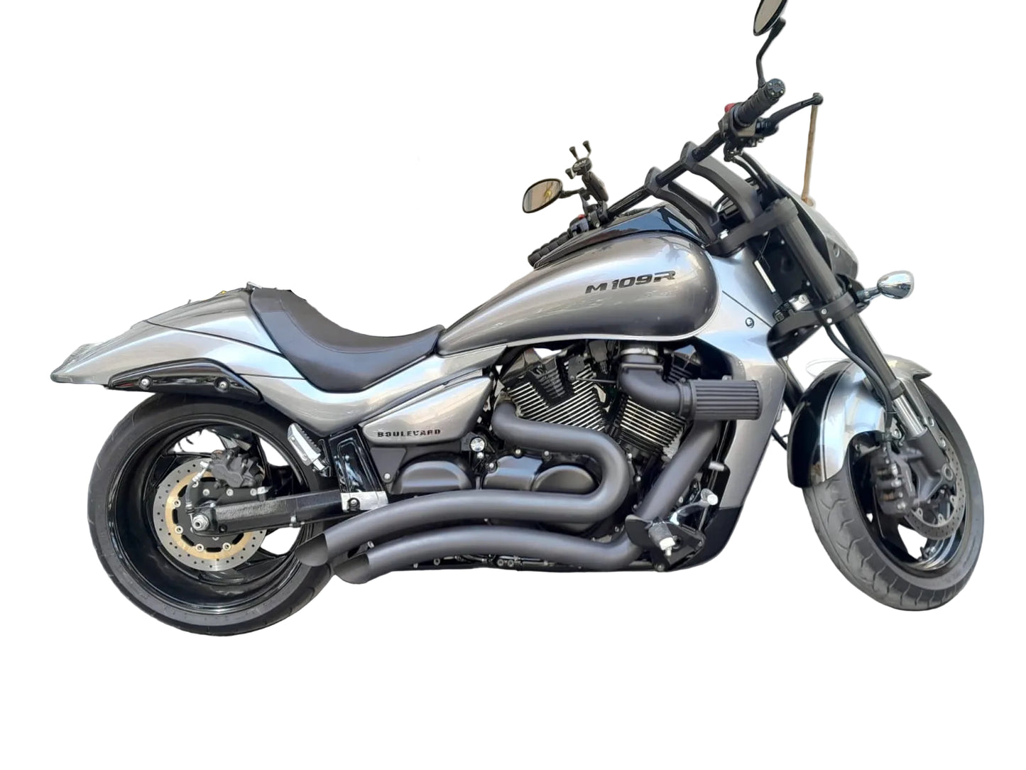 Freedom Exhaust  SHARP CURVE RADIUS SCALLOP CUT  SUZUKI M109R 2006-PRESENT co:456858