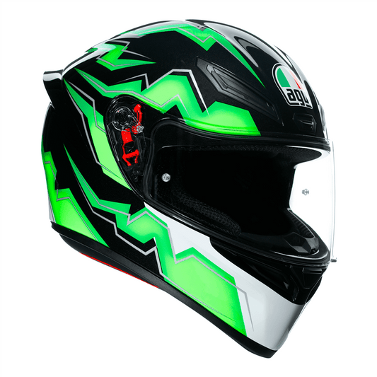 AGV K1 KRIPTON BLACK/GREEN M-L CO:686