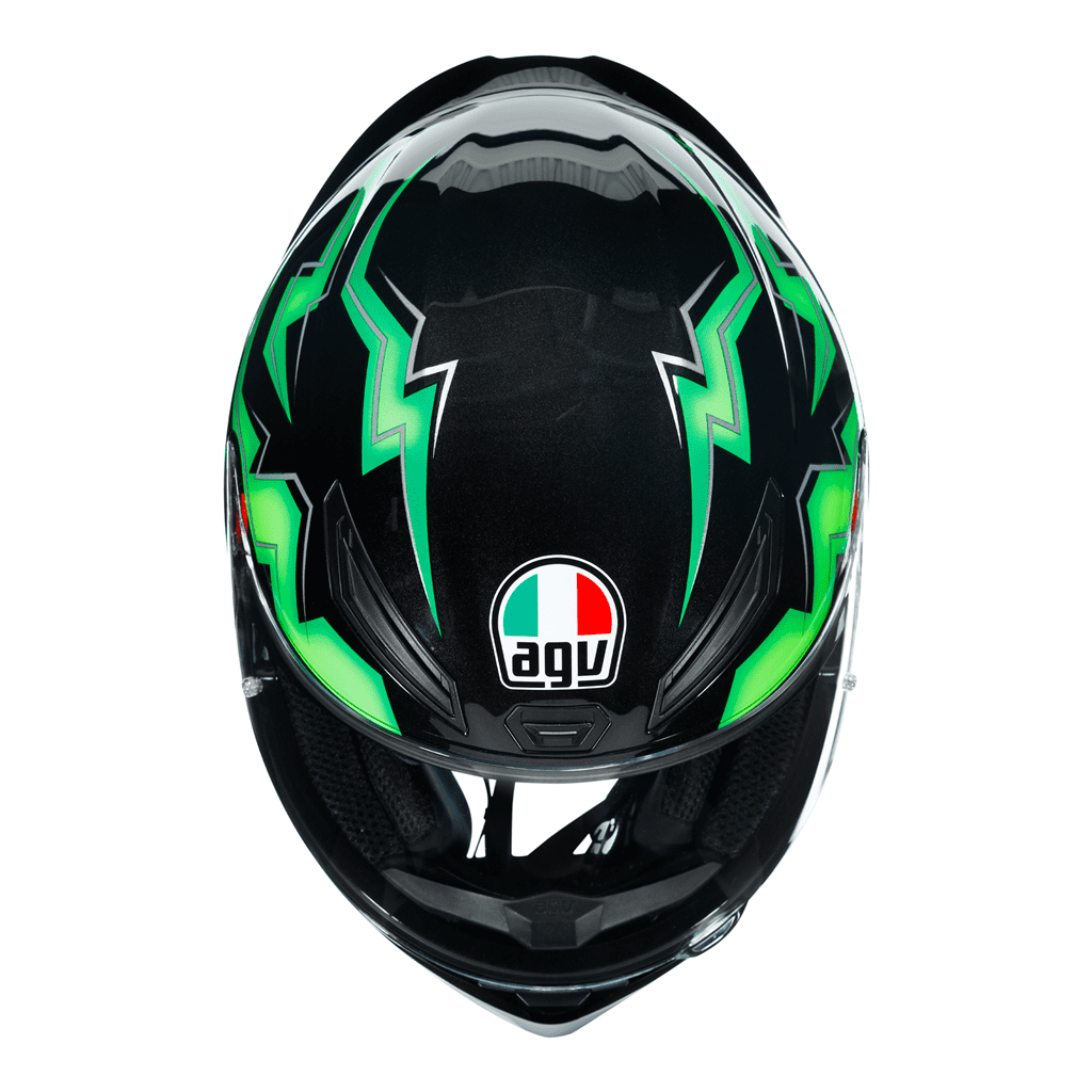 AGV K1 KRIPTON BLACK/GREEN M-L CO:686