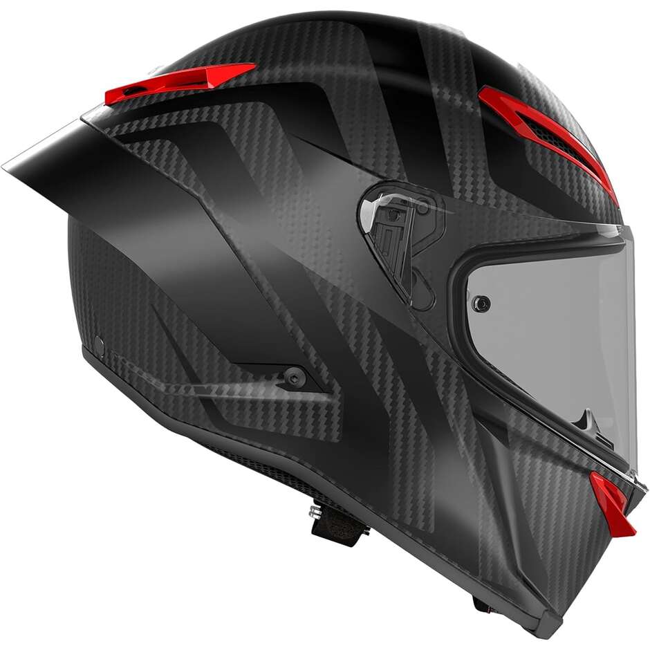 Agv PISTA GP RR INTREPIDO Matt Carbon Black Red CODE:2510271