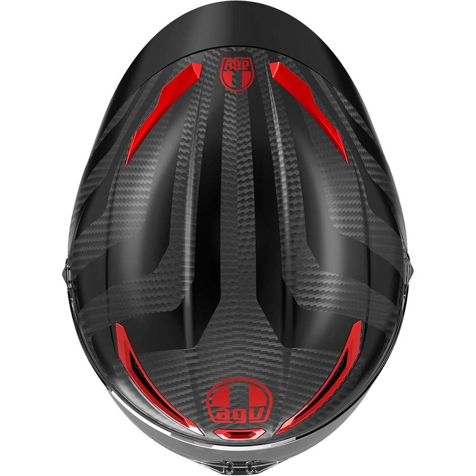 Agv PISTA GP RR INTREPIDO Matt Carbon Black Red CODE:2510271