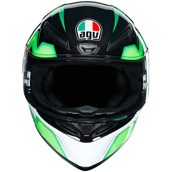 AGV K1 KRIPTON BLACK/GREEN M-L CO:686