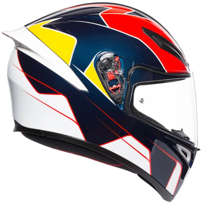 agv k1 Helmet pitlane blue/red/yellow size ML CO : 455651