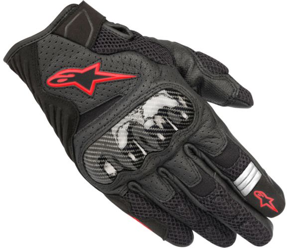 Alpinestars SMX-1 Air V2 Gloves BLACK Red  CODE:2510269