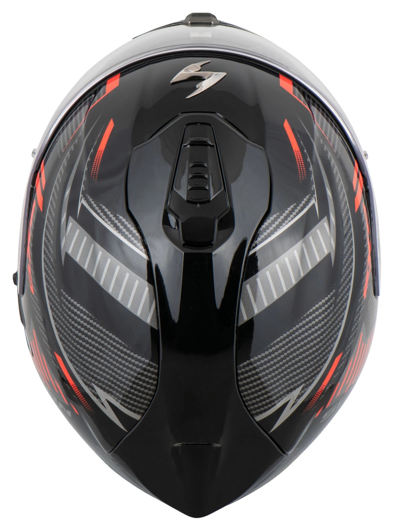 SCORPION EXO-1400 AIR FORTUNA BLACK RED HELMET CO: 32420