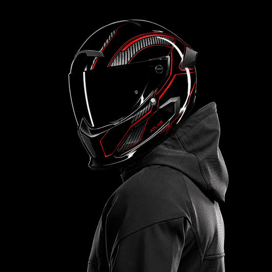 Ruroc Atlas 3.0 Helmet - Carbonized Inferno USED SIZE S ( 56cm)  CO : 454805