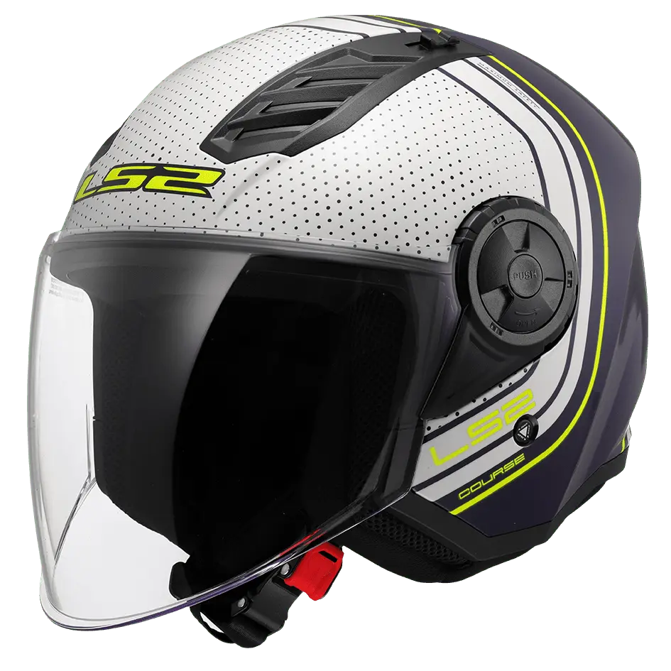 LS2 helmet OF 616 AIRFLOW II - COURSE BLUE WHITE  CO:2510242