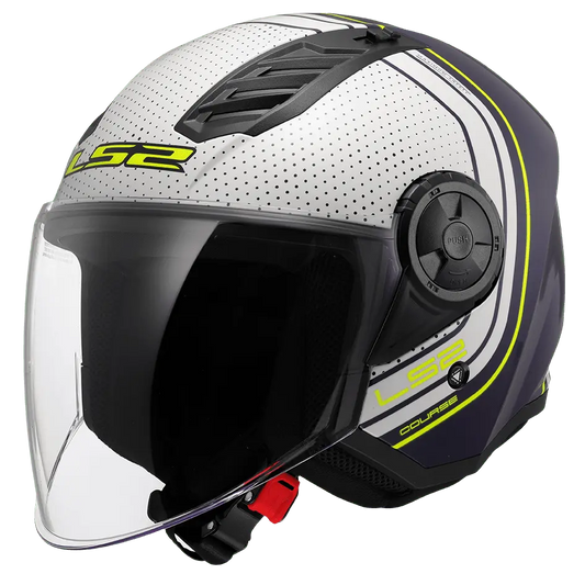 LS2 helmet OF 616 AIRFLOW II - COURSE BLUE WHITE  CO:2510242