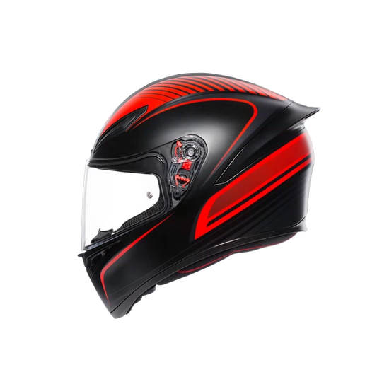 K1 MULTI ECE2205 - WARMUP MATT BLACK/RED SIZE L CO : 455006