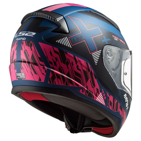 LS2 FF353 XTREET MATT BLUE PURPLE (353-128) HELMET :CO 31609