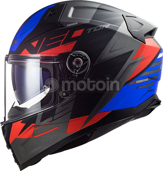 LS2 FF811 VECTOR II MATT BLACK RED BLUE 06(03-4) HELMET CO: 454887