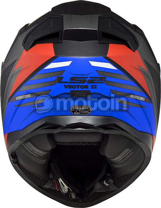 LS2 FF811 VECTOR II MATT BLACK RED BLUE 06(03-4) HELMET CO: 454887