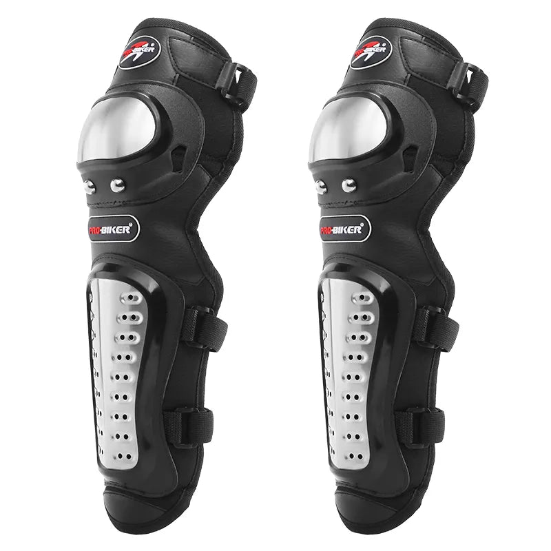 Pro-Biker Stainless Steel Knee Pads co: 10006