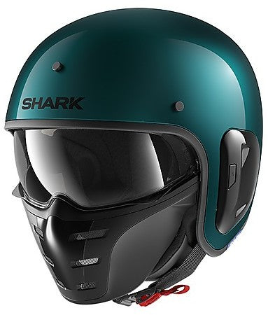 Shark S-Drak Helmet Blank Gloss Metal Green GGM SIZE XS CO : 455009