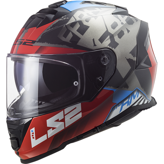 LS2 helmet FF800 STORM 2 SPRINTER RED TITANIUM CO:2510241