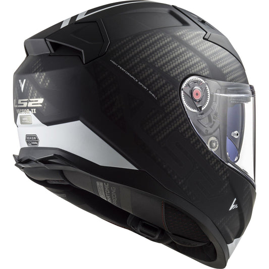 LS2 FF811 VECTOR II BLACK WHITE 06(3-10) HELMET CO: 454887