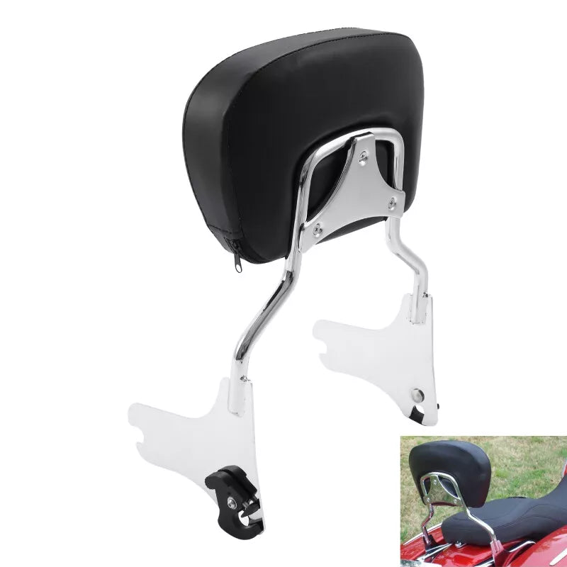 FOR HARLEY TOURING STREET GLIDE ROAD GLIDE 09-25 DETACHABLE SISSY BAR BACKREST CO: 456562